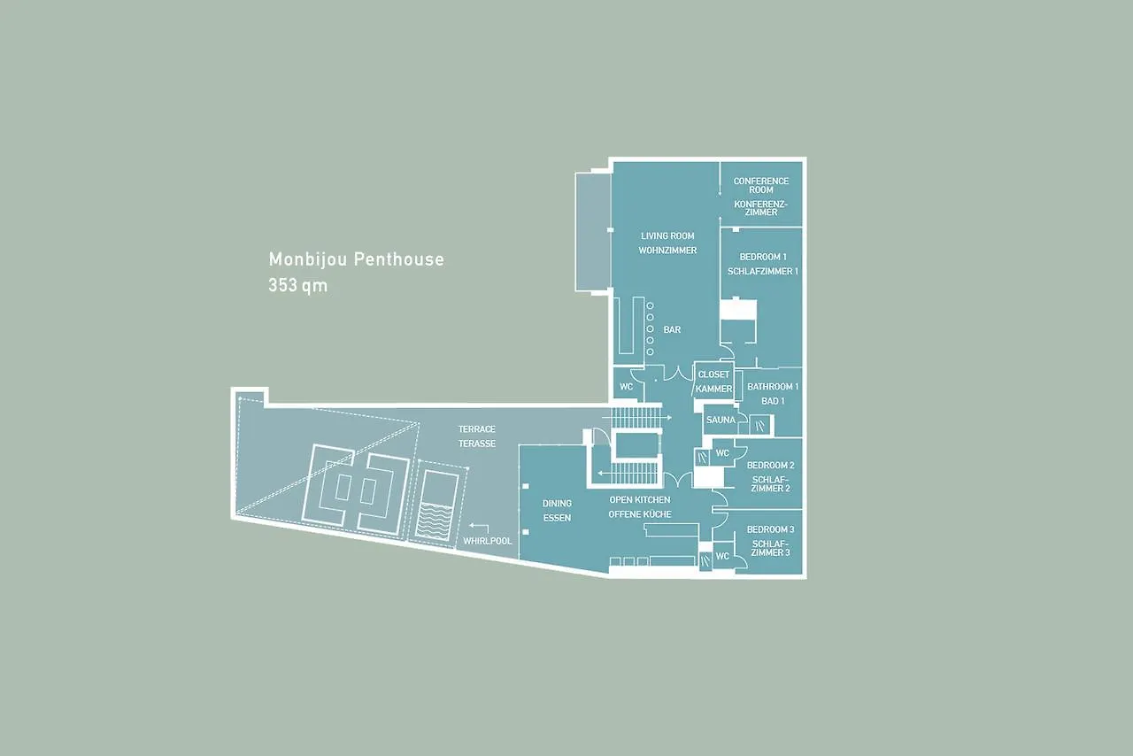 Daire Monbijou Penthouse By Suite030 Berlin